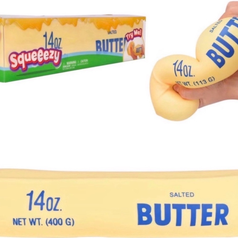 Squeezy HUGE Viral butter approx 10” & HUGE New dumpling over 7 inch.